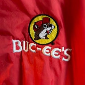 Buc-ees windbreaker light jacket lined XL